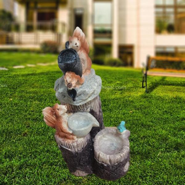 樹脂パティオ動物の噴水像庭屋外の風景の装飾工芸品家の彫刻置物装飾品装飾ヤード屋内屋外