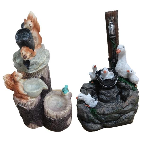 樹脂パティオ動物の噴水像庭屋外の風景の装飾工芸品家の彫刻置物装飾品装飾ヤード屋内屋外