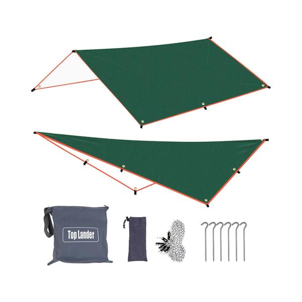 リップストップテントタープラージストロングハンモックターポリンキャノピーオーニングシェルターパラソルキャンプグラウンドクロスキャリーバッグ＆