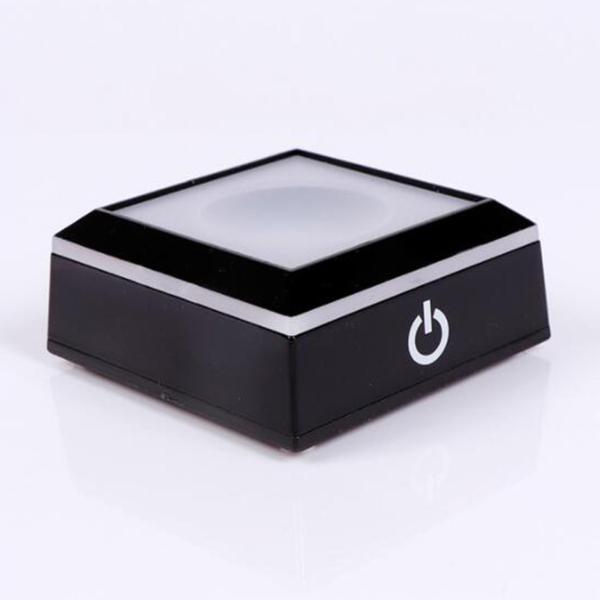 3Dクリスタルガラス用LEDカラフルライトチェンジベースライト回転クリスタルディスプレイベーススタンド