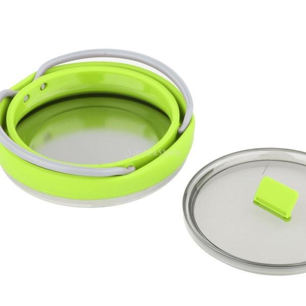 折り畳みケトル トラベルケトル ポット アウトドア調理器具 キャンプ 旅行用 シリコン 湯沸かし器 1L 折りたたみ式 省スペース 軽量