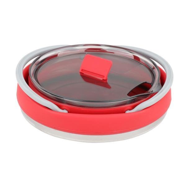 折り畳みケトル トラベルケトル ポット アウトドア調理器具 キャンプ 旅行用 シリコン 湯沸かし器 1L 折りたたみ式 省スペース 軽量