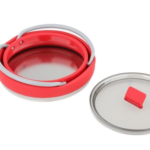 折り畳みケトル トラベルケトル ポット アウトドア調理器具 キャンプ 旅行用 シリコン 湯沸かし器 1L 折りたたみ式 省スペース 軽量