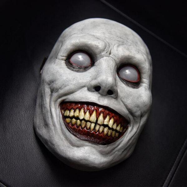 ハロウィーンホラーマスク-リアルなハロウィーンラテックス怖い笑顔の悪魔のフェイスマスクパーティーコスプレ小道具帽子マスク