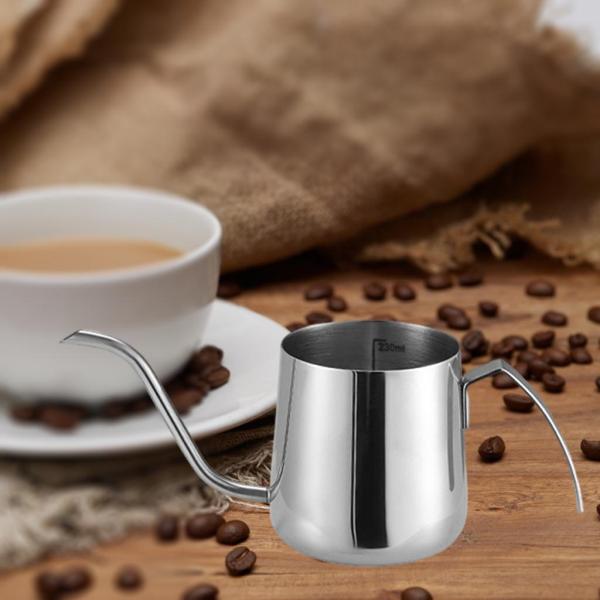 食品グレードのステンレス鋼コーヒーケトルグースネックコーヒーポット細い口