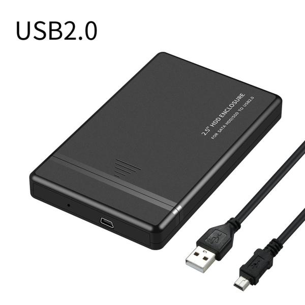 2.5インチ外付けハードドライブケースモバイルボックスDからSATAHDDケースUサポートラップトップPCコンピューター用ケーブル付