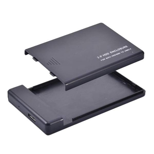 2.5インチ外付けハードドライブケースモバイルボックスDからSATAHDDケースUサポートラップトップPCコンピューター用ケーブル付