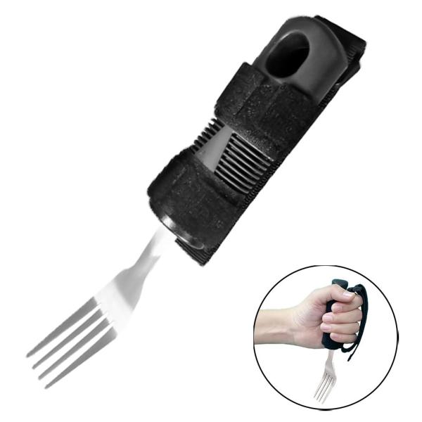 無効化された補助食器パーキンソン病のための補助ストラップによる手ぶれ防止セルフヘルプ上肢障害のための弱いハンドグリップ