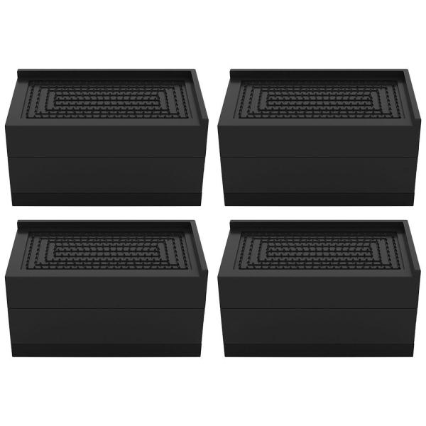 家具パッド 家具の足 足パッド 4点セット テーブル脚保護 家具プロテクター 滑り止めマット 耐久性 滑りにくい キズ防止 騒音防止 積み重ね可能 高さ調節可能