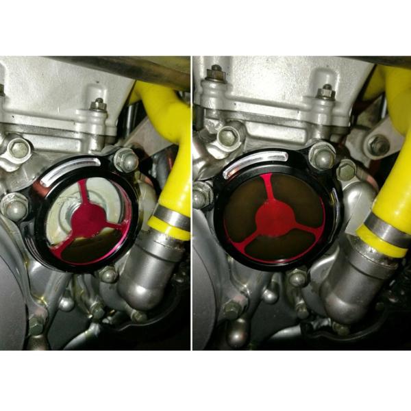 エンオイルフィルター、カバーオートバイアクセサリー。。スズキ2005-2021年のためのDrz 400SM Drz400E Drz400