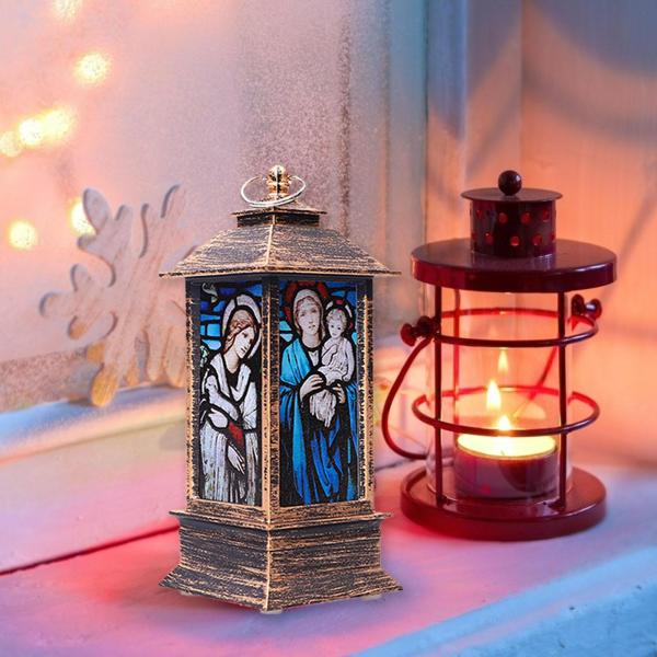 クリスマス宗教の装飾イエス・ランタンおとぎ灯装飾クリスチャンキャンドルランタン瞑想室オフィスクリスマスキッズルーム