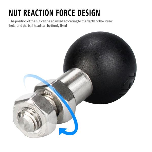 モーターサイクルボルトボールアダプター1 インチ/25mmボール8mm/10mmネジ部品交換用モーターサイクルハンドルバークランプベース