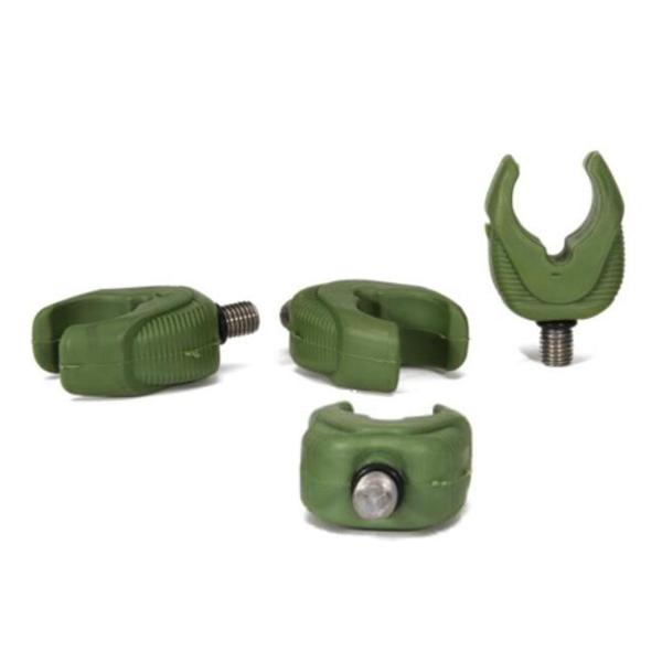 鯉の粗い釣り竿ポッド用の4x釣り竿バットレストシリコンサポートヘッドフィッシングタックル