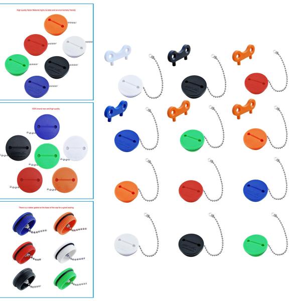 フィラー新しいナイロン素材ゴムガスケット、耐久性のある高品質のステンレス鋼チェーン良好なシーリング、マリンフィラーに適合ボートヨット船デッキ