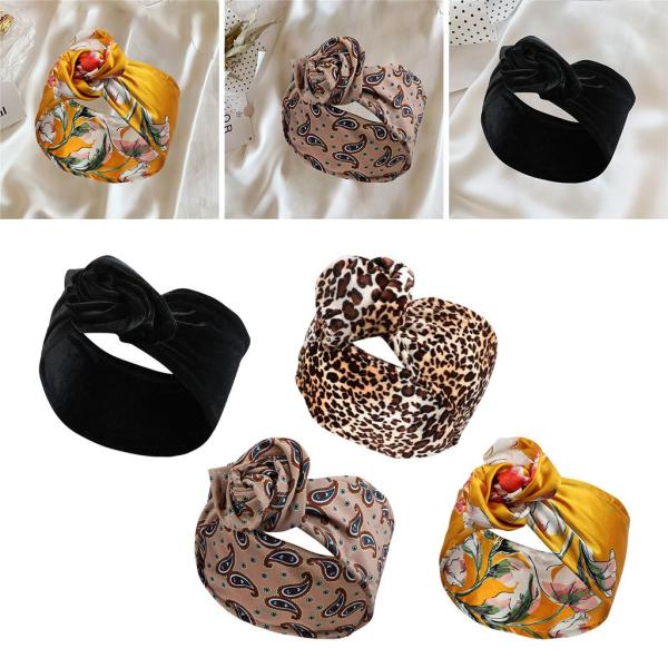 ファッション女性ワイヤーヘッドバンドヘアバンドスカーフヘッドラップ汗を吸収するヘアホルダー旅行ホリデーヘアアクセサリー