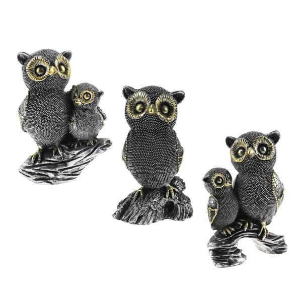 フクロウの像の家の装飾、家の装飾のためのフクロウの置物、リビングルームのオフィスの装飾