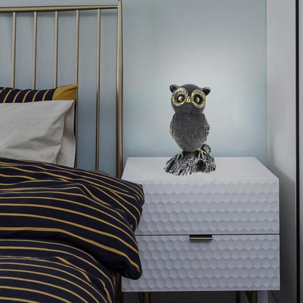 フクロウの像の家の装飾、家の装飾のためのフクロウの置物、リビングルームのオフィスの装飾