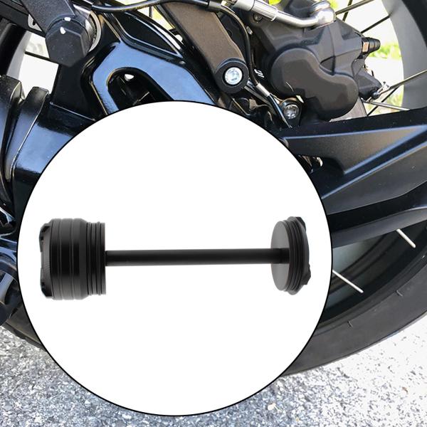リアホイールフォーククラッシュスライダースライダースピンドルハブアクセサリーモーターサイクルリアアクスルフォークフィットBMWモーターバイク