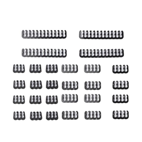 24xケーブルコーム24ピン8ピン6ピンPCケーブルタイ3.0-3.6mmワイヤー整理キットコードドレッサー用に3種類セット