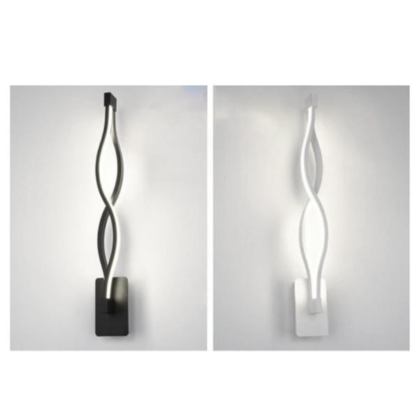 クリエイティブLEDウォールランプ壁取り付け用燭台屋内ウォールマウントアルミ波タイプウォールライトナイトライト寝室用ベッドサイド廊下階段装飾