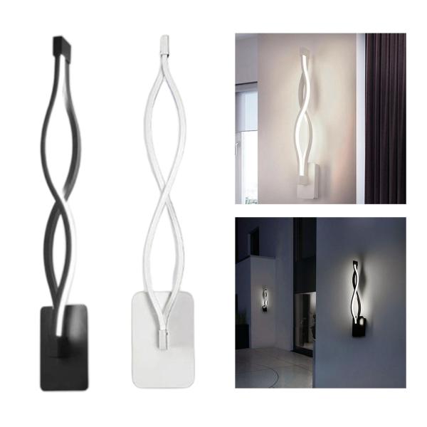 クリエイティブLEDウォールランプ壁取り付け用燭台屋内ウォールマウントアルミ波タイプウォールライトナイトライト寝室用ベッドサイド廊下階段装飾