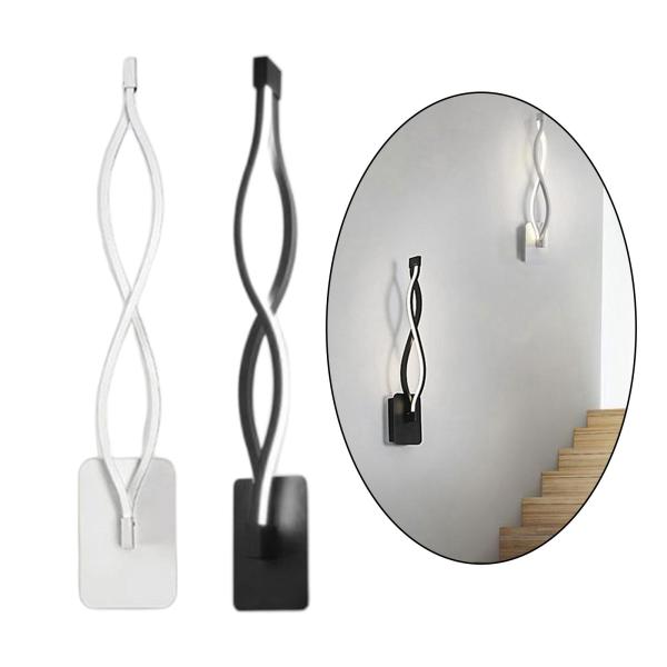 クリエイティブLEDウォールランプ壁取り付け用燭台屋内ウォールマウントアルミ波タイプウォールライトナイトライト寝室用ベッドサイド廊下階段装飾