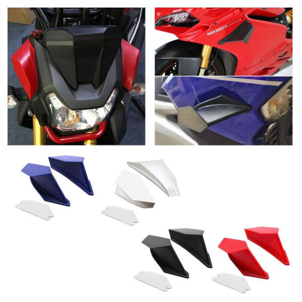 ホンダ用1ペアユニバーサルモーターサイクルウィングレットサイドエアデフレクターアクセサリー
