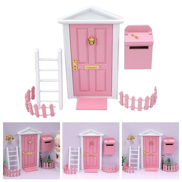 1/12ドールハウスミニチュアフェアリードアキットキッズふりプレイセットおもちゃギフト