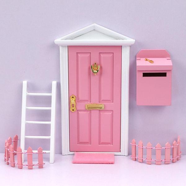 1/12ドールハウスミニチュアフェアリードアキットキッズふりプレイセットおもちゃギフト