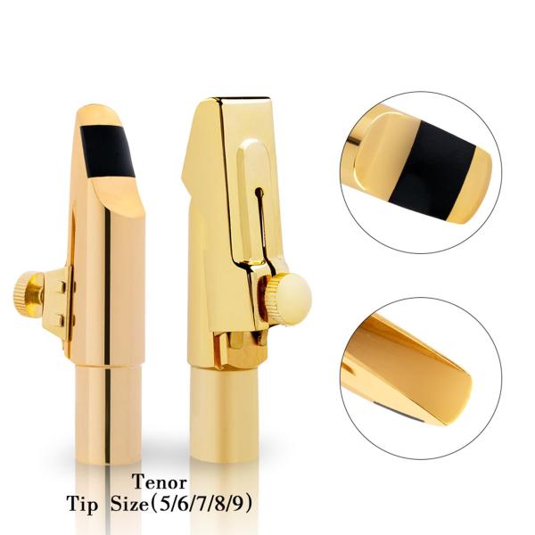 楽器部品用の金属金メッキテナーサックスマウスピース