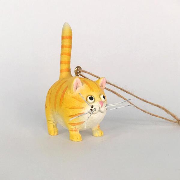カーミラー用ミニレジンキャットフィギュアペンダントクリスマス