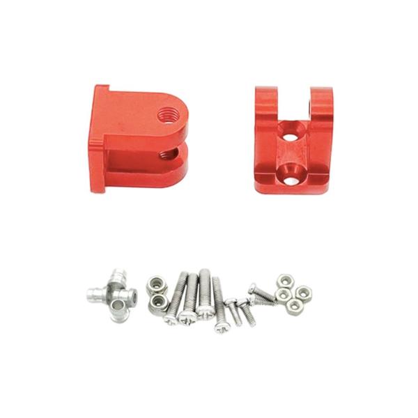 WPLD42モデルRCホビーカートラック用2xアルミニウム合金フロントショックアブソーバーマウントブラケットスペアDIYAccs