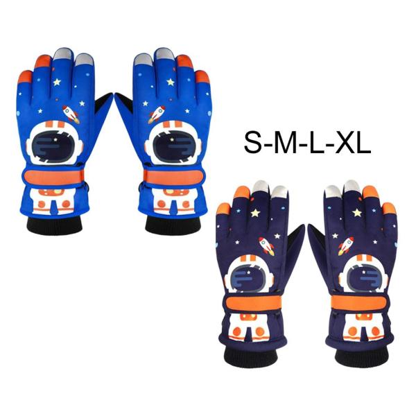 冬の暖かいスキーグローブキッズスノーモービルミトン防水スキースノーボードグローブ子供ガールボーイティーン