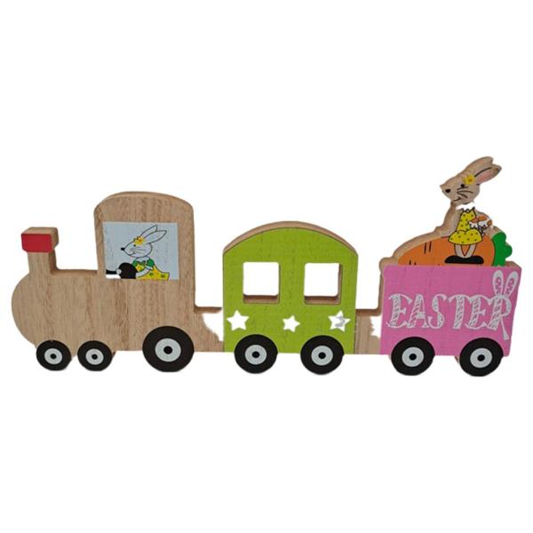 イースターバニーの装飾品家の本棚の装飾のための木製のバニーの装飾