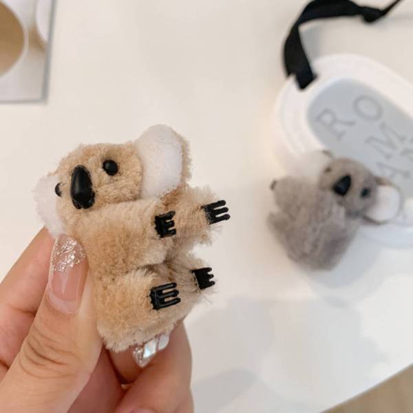 ヘアクリップ 髪留め コアラ ぬいぐるみ 韓国風 トレンディ かわいい 子供 ヘアアクセサリー