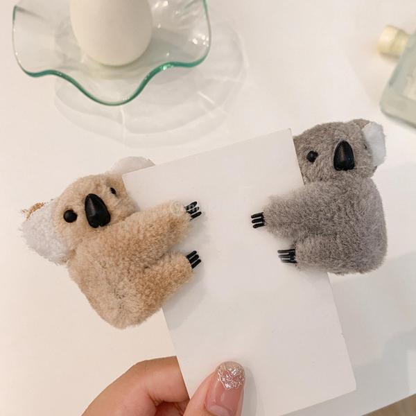 ヘアクリップ 髪留め コアラ ぬいぐるみ 韓国風 トレンディ かわいい 子供 ヘアアクセサリー