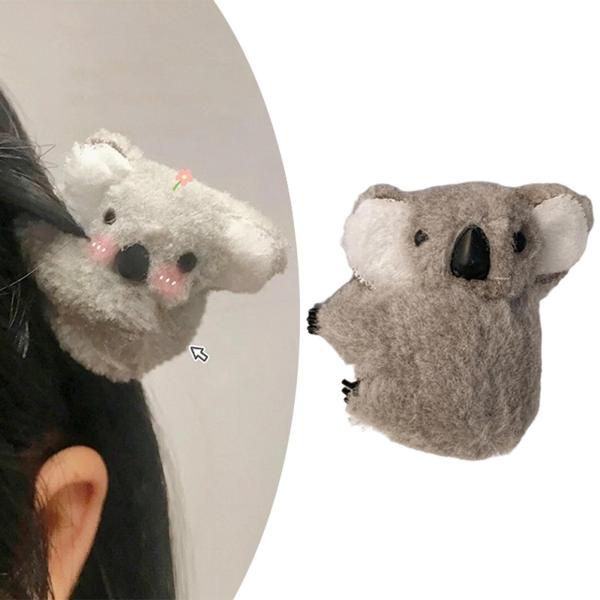 ヘアクリップ 髪留め コアラ ぬいぐるみ 韓国風 トレンディ かわいい 子供 ヘアアクセサリー