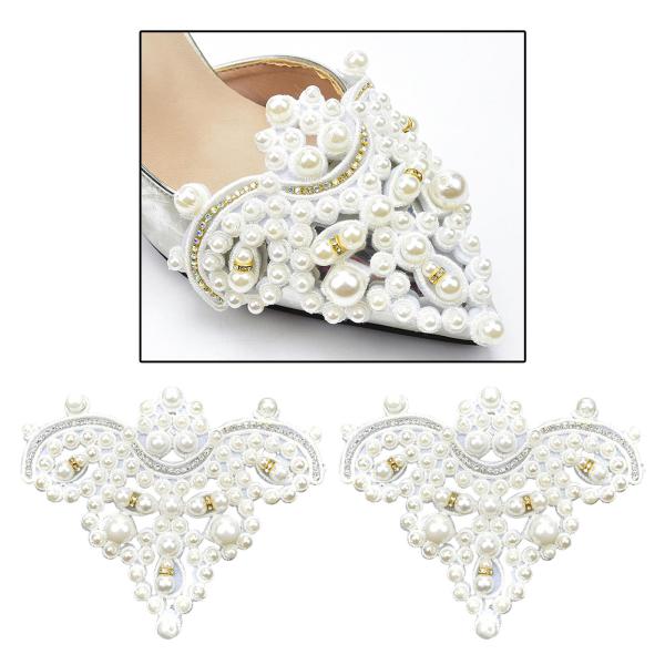 クリスタルパール靴クリップ女性の結婚式の宴会ブーツチャームジュエリーの装飾