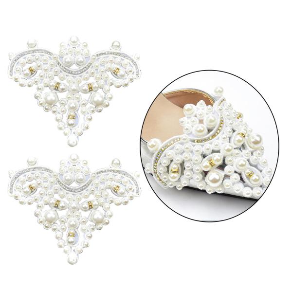 クリスタルパール靴クリップ女性の結婚式の宴会ブーツチャームジュエリーの装飾