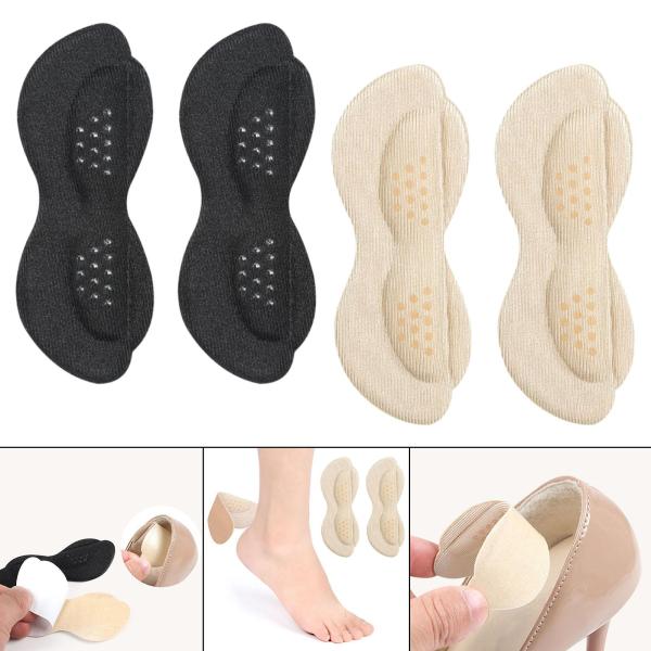 2ピース/個シューズヒールブーツパッド耐摩耗性クッションフットプロテクター粘着性の落下防止通気性のあるカッタブルインソールは、男性の女性の滑