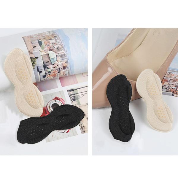 2ピース/個シューズヒールブーツパッド耐摩耗性クッションフットプロテクター粘着性の落下防止通気性のあるカッタブルインソールは、男性の女性の滑