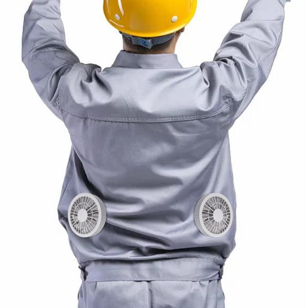 労働者建設現場のための夏の冷却ファン冷却ジャケット作業服