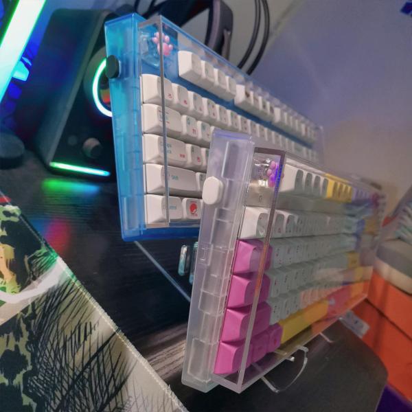 アクリルキーボードスタンド、簡単取り付け、ディスプレイスタンド、収納スタンド、メカニカルキーボードホルダー、ホームキーボードコレクターオフィ