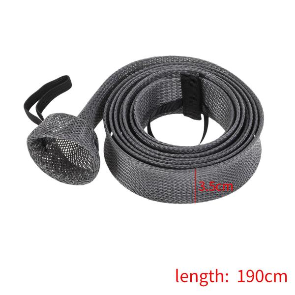 釣り竿スリーブ74.8インチ編組メッシュロッドプロテクター釣り竿ソックス釣り竿カバー