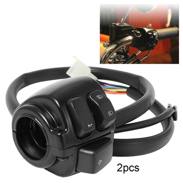 ハーレーソフテイルスポーツスター用1インチモーターサイクルハンドルバースイッチコントロールボタン