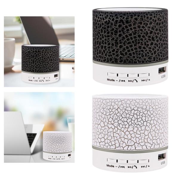 A10ワイヤレスBluetoothスピーカー、照明効果、コンパクトUSB充電、ステレオサウンドミュージックプレーヤーポータブルミニスピーカー