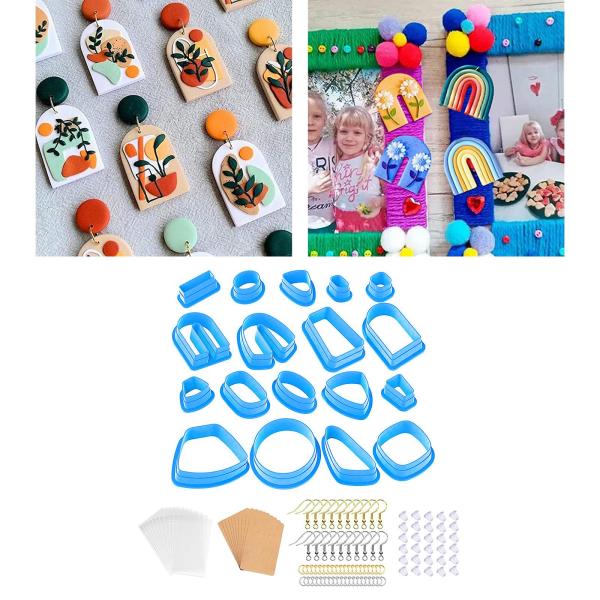 プラスチックポリマークレイカッターDIYモールドイヤリングカッティングモールドデザイナー用