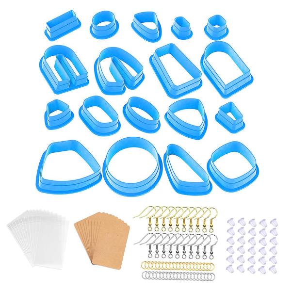 プラスチックポリマークレイカッターDIYモールドイヤリングカッティングモールドデザイナー用