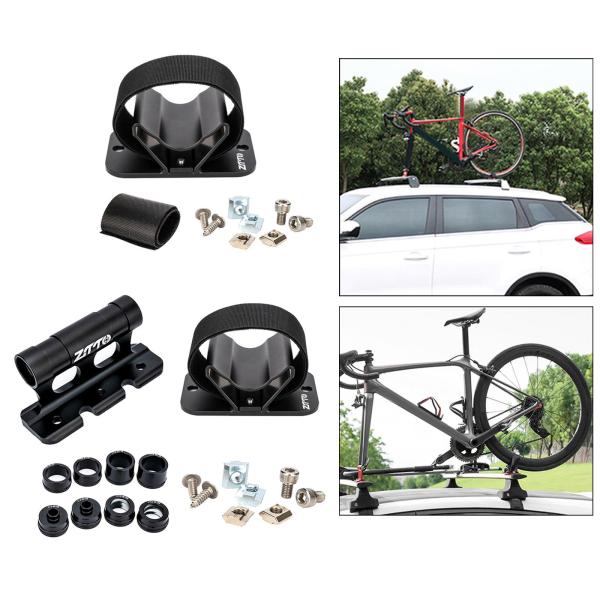 自転車カールーフラックキャリアアルミニウム合金クイックリリースフォークロックマウントラックMTBロードバイク固定クリップパーキングブラケット