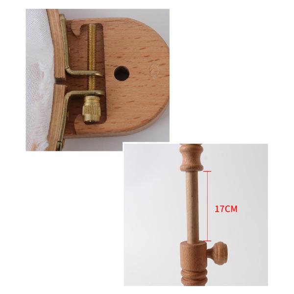 クロスステッチフープホルダーラック360度回転リング縫製用回転可能